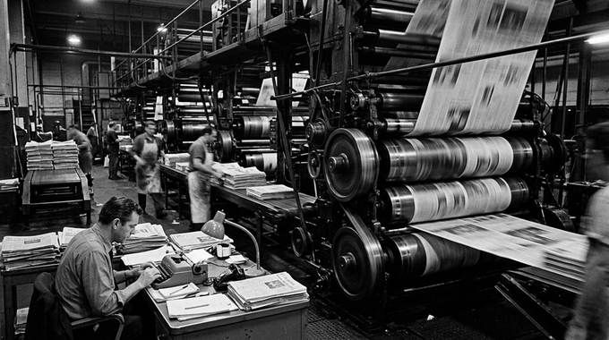 News masthead monochrome